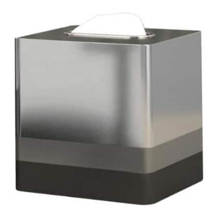 Nu Steel Triune Collection Boutique Tissue - Platinum 3 Tone Finish, 2PK TR9H