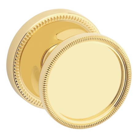 Baldwin Baldwin Pair K013 Coined Tulip Knob Less Rose Unlacquered Brass Finish K013031MR