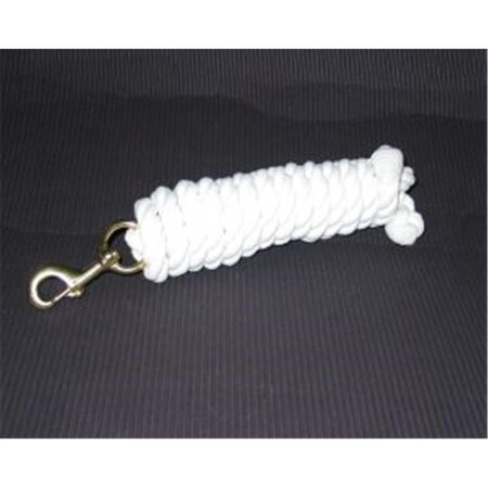 Hamilton Halter Co 3 4 Cotton Ld W Br Bolt Snap White 10 Feet - CL34B WH 211753