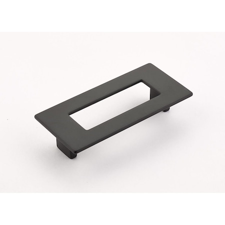 Schaub 96mm Center to Center Rectangular Finestrino Cabinet Pull Matte Black Finish 444-MB