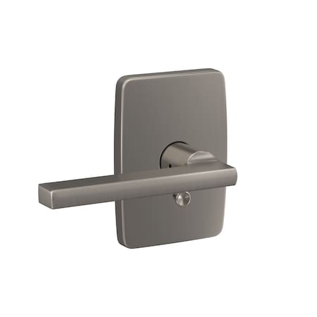Schlage Residential Schlage Custom Latitude Lever with Greene Rose Passage and Privacy Lock with 16600 Latch and FC21LAT619GEE