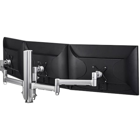 Atdec triple display mount for displays to 24, suits flat screen monitors to 20 lbs, curved screen AWMS-3-13714-F-S