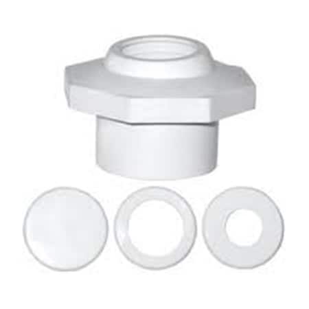 Super Pro 1.5 in. Slip Wall Inlet Fitting Insider with Snap-In Eyes; Black 25609-304-000