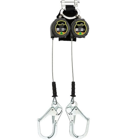 Honeywell Miller Miller(R) TurboLite(TM) Self-Retracting Lifeline, Quick-Connect, Aluminum, 2 Leg(s) MTL-LEP2-68/6FT