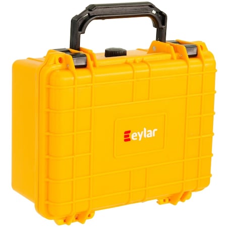 Eylar 9.12in Compact Gear Hard Case Waterproof with Foam Yellow SA00042-YLW
