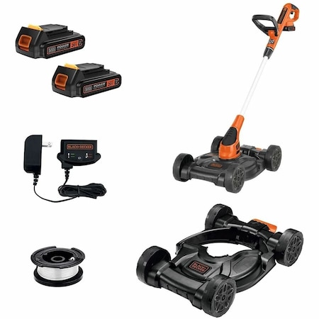 Black & Decker 20V MAX* Lithium 12 inch 3-in-1 Compact Mower MTC220