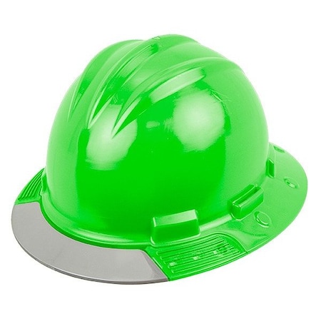 Bullard HardHat, FrontBrim, AboveView, FluorGrn AVHGRG