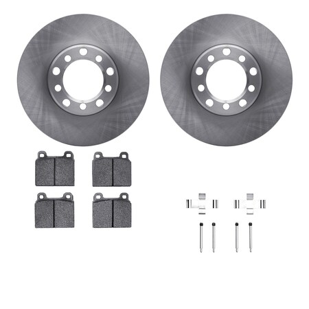 Dynamic Friction Co DFC Brake Rotor with 5000 Brake Pads and Hardware Kit 6512-63160