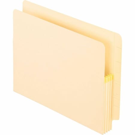 Tops Business Forms Pendaflex, MANILA DROP FRONT SHELF FILE POCKETS, 3.5in EXPANSION, LETTER SIZE, MANILA, 25PK 12812