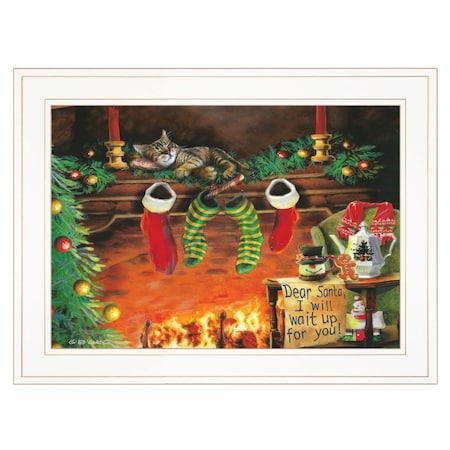 Homeroots I Will Wait Up 2 White Framed Print Wall Art 406831