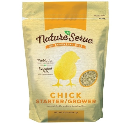 Natureserve 101010 Chick Starter Grower Feed, Crumble, 10 lb Bag 290015