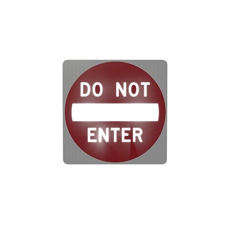 Tapco LED Stop Sign, White, Solar 600675