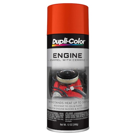 Vht Engine Paint Heat Resistant to 500 Degrees Fahrenheit; Chevrolet Orange; 12 Ounce Aerosol Spray Can DE1620