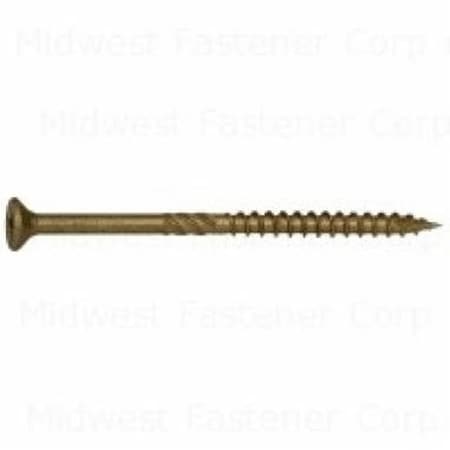 Saberdrive 50755 Deck Screw, No 9 Thread, 3 in L, Serrated Thread, Bugle Head, Type 17 Point, Steel, 368/PK M50755
