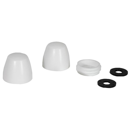 Fluidmaster SMART CAP Series Toilet Bolt Cap, Polypropylene, White 7110T-002-P10