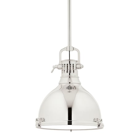 Hudson Valley Lighting Pelham 1 Light Pendant 14 In. Polished Nickel 2212-PN