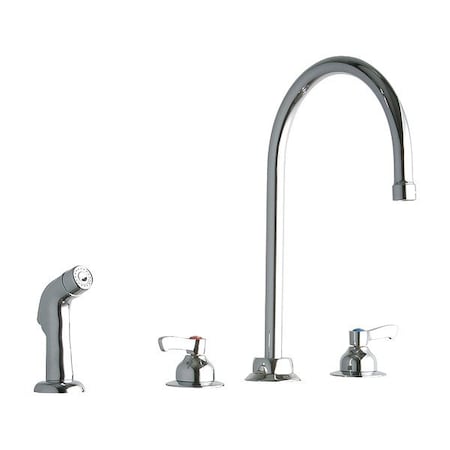 Elkay Handle-Operated Faucet, Manual, Gooseneck LK801GN08L2