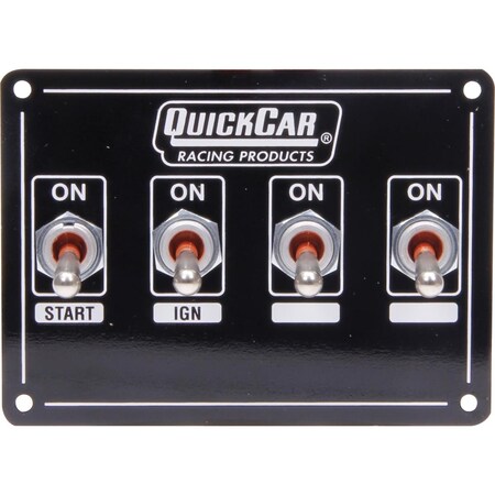 Quickcar Racing Products Extreme Dual Ignition Panel 4 Switch QRP50-7411