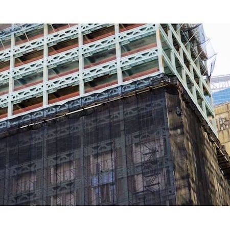 Tarps Now Black Scaffold Debris Netting FR, 10' x 150' DNFRBK-10150