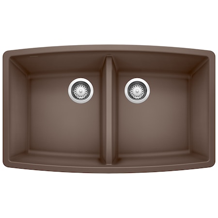 Blanco Performa Equal Double Bowl, Cafe Brown 440068