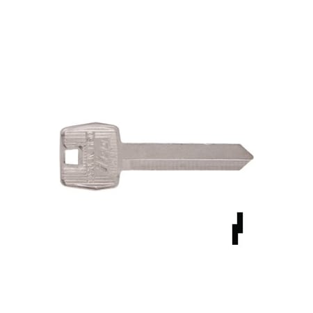 Ilco Unican Lincoln Key Blanks H60L, 10PK 1190LN