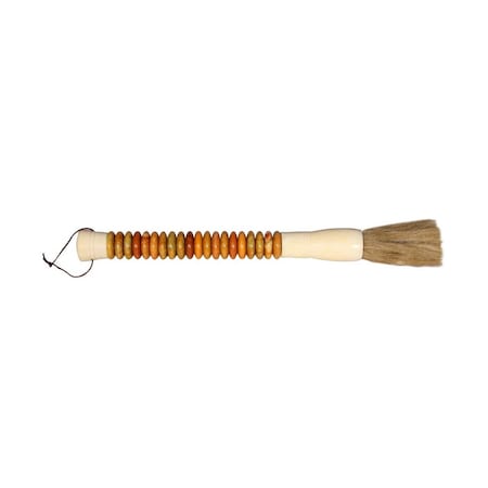 Homeroots Yellow And Brown Jade Abacus Disc Decorative Calligraphy Brush 401511