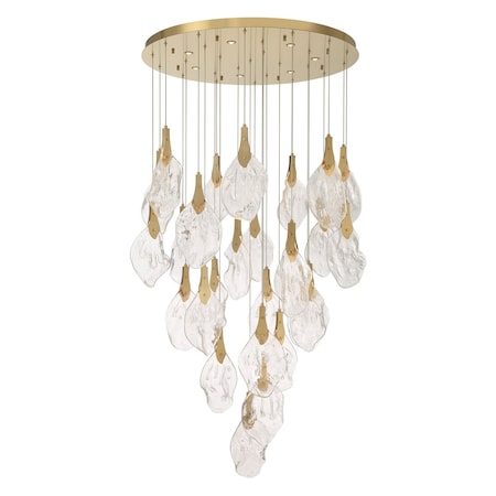Euf Jateo, Chandelier, 33-Light, 40", Gold, Clear Glass 49920-024