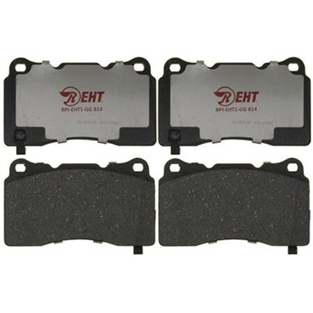 R/M Brakes RM Brakes EHT1050 Ceramic Brake Pad Set With Hardware R53-EHT1050