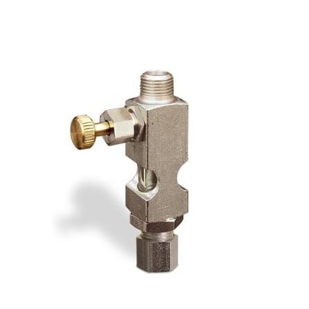 Oil-Rite Straight Sight Feed Valves With 1/8in. Inlet, Solid Gasket - Handwheel, 1/8in. Male NPT B1628-425B2HW