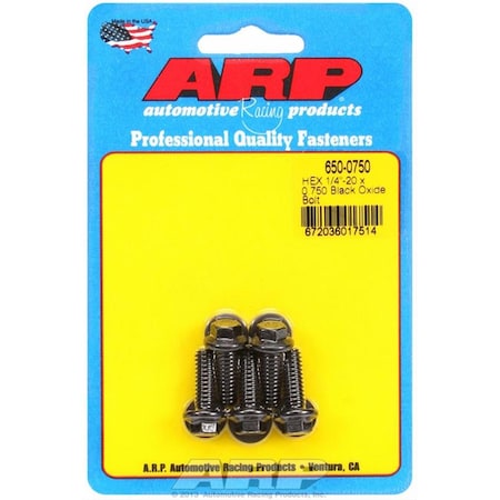 Arp Chromoly Hex Blots, Black Oxide A14-6500750