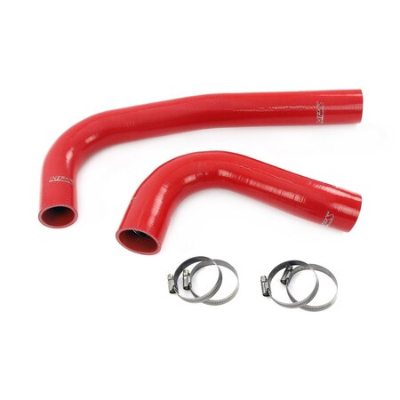 Hps Performance High Temp Reinforced Silicone Radiator Coolant Hose Kit, Red, 57-1308-RED
