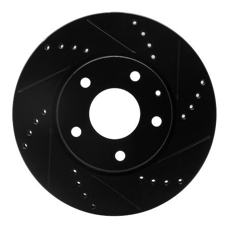 Dynamic Friction Co DFC Brake Rotor - Drilled and Slotted - Black 633-80053R
