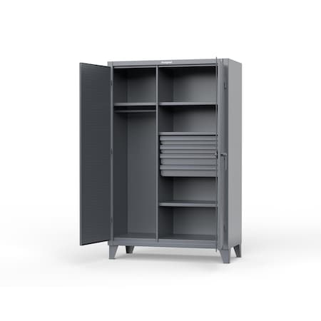 Strong Hold 12 GA Extreme Duty Shop Desk with 4 Doors 34-SD-4D-TD-280