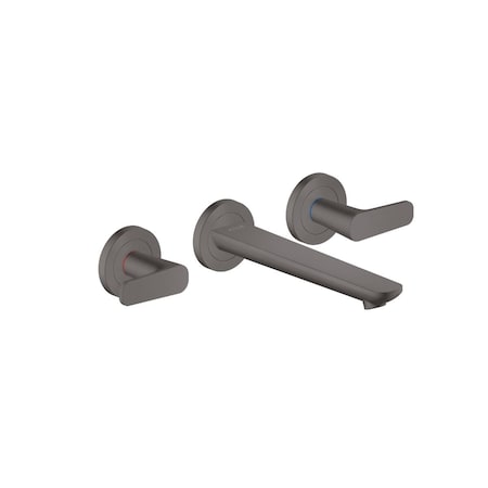 Axor Citterio C Wall-Mounted Widespread Faucet, 1.2 GPM in Brushed Black Chrome 49070341