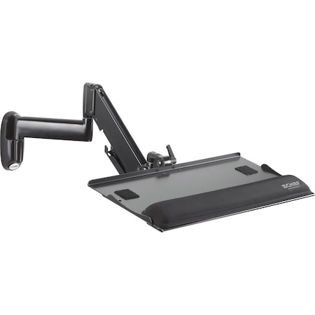 Chief Height-Adjustable Keyboard and Mouse Tray Wall Mount - Black - 10 lb Load Capacity KWK110B
