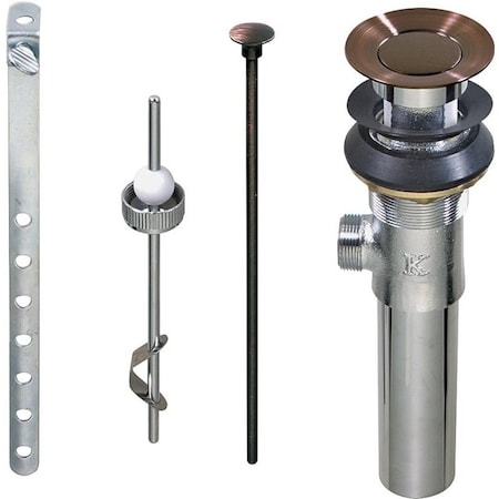 Plumb Pak Lavatory PopUp Assembly, 114 in Connection, Brass, Venetian Bronze K820-77VB