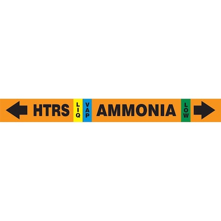 Accuform IIAR SELFSTICK AMMONIA PIPE MARKER RAK110T