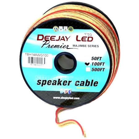Deejay Led 100-Foot 2-Conductor 14 Gauge Stranded Speaker Hookup Cable TBH14AWG100