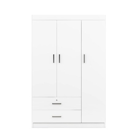 Homeroots White Solid and Manufactured Wood Bedroom Set 592875