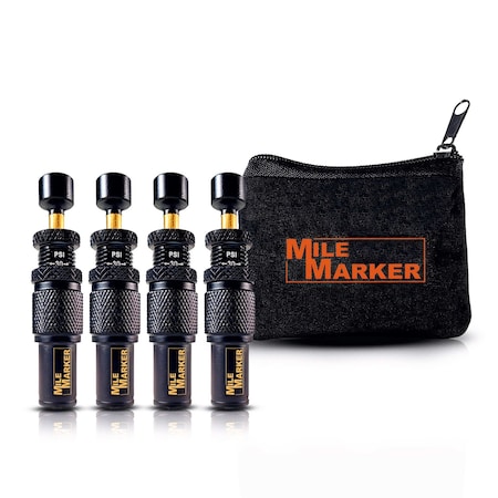 Milemarker Tire Deflator, Set Of 4, 4PK 32003