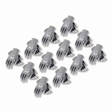 G-Tek Polyurethane, Flat, Palm & Fingers, 3 Abrasion Level, Gray, S 12 PK 33-G125/S