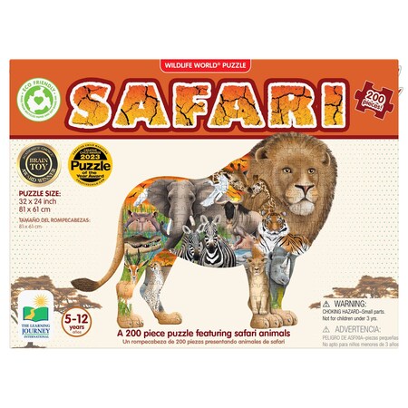 The Learning Journey International Wildlife World, Safari Puzzle, 200-Piece Set 223697