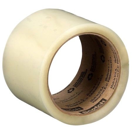 Scotch Carton Sealing Tape, 2.1 mil Thick, 2.83 in W x 109.36 yd L, 3 in Core Dia., Clear, 24 PK 371+