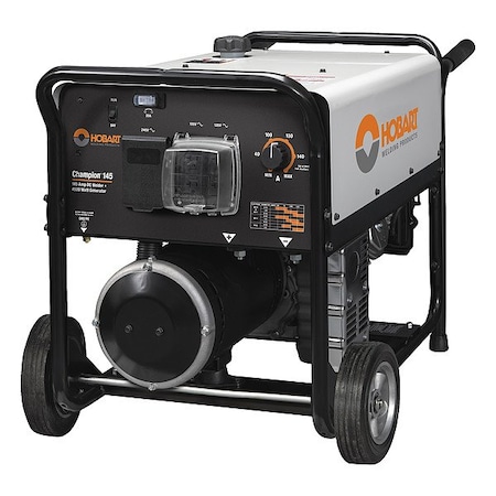 Hobart Welding Products Engine-Driven Welder, Champion 145 Series, Recoil Start, Gas, 4,750 W Peak 500563
