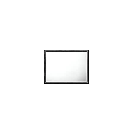 Homeroots 35" Black Wood Framed Mounted Dresser Mirror 486458