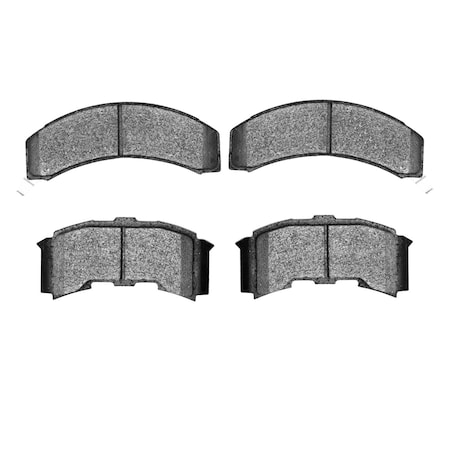 Dynamic Friction Co DFC 5000 Advanced Brake Pads - Semi Metallic and Hardware Kit 1551-0261-09