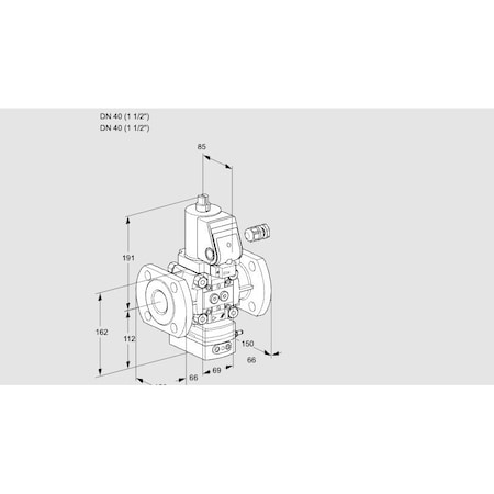 Honeywell Kromschroder Gas Pressure Regulator with Solenoid Valve, 1/2" DN15, 24V DC, IP65 KS88029145
