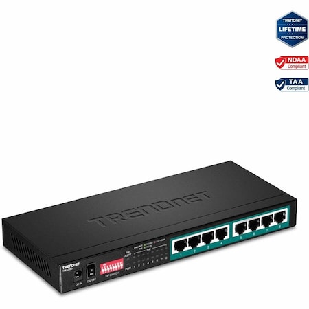 Trendnet 8-Port Gigabit Long Range PoE+ Switch TPE-LG80