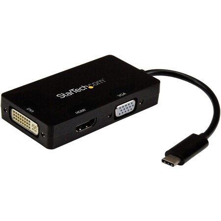 Startech.Com 3-IN-1 VIDEO CONVERTER USB TYPE C TO VGA DVI OR HDMI 4K CDPVGDVHDBP