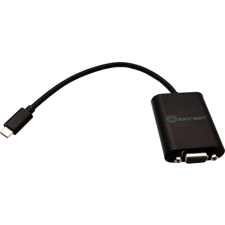 Syba IO Crest USB 3.1 Type-C (DP) to VGA Adapter Type-C (DP Alt Mode) to VGA SI-ADA32021